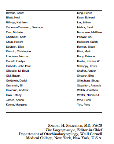 👏👏Congrats to the Laryngoscope Distinguished Peer Reviewers in 2023 👏👏 doi.org/10.1002/lary.3…