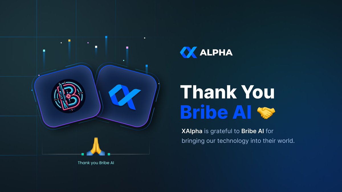 We are excited to see @bribeai utilizing our $XALPHA extension for AI analytics on $BRAI. Congratulations to them for their incredible growth! Easily analyze paid bribes directly on Telegram with Bribe’s intuitive bot, leveraging past launch data from Banana users to optimize…