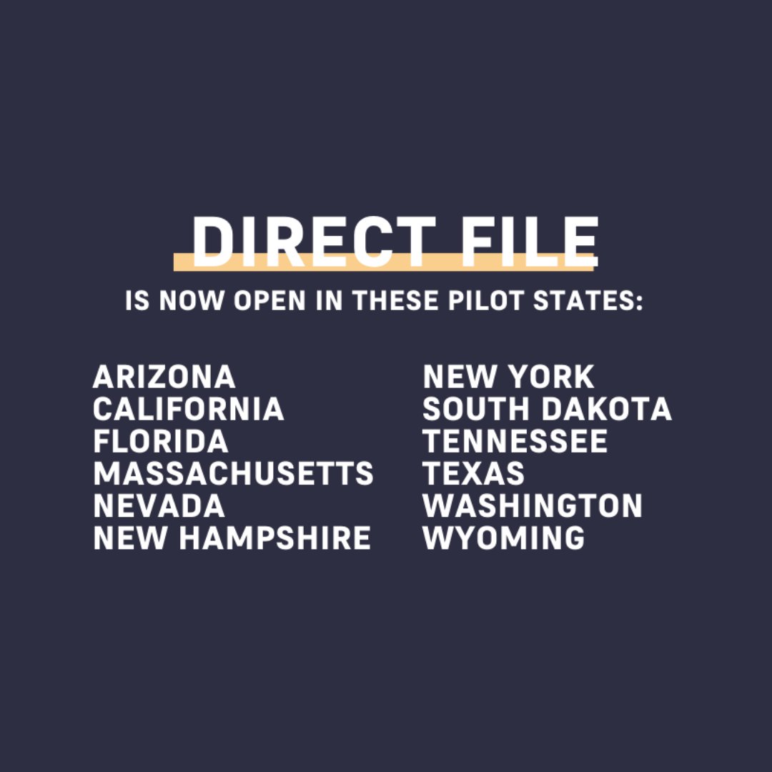 It’s happening! Taxpayers in 12 states now can file their taxes for FREE with IRS #DirectFile and save an average of $150 a year. Keep more $ in your pocket by filing at directfile.irs.gov. 
#DirectFile, #TaxDeadline, #DirectFileFrenzy 
@FLForAllVote