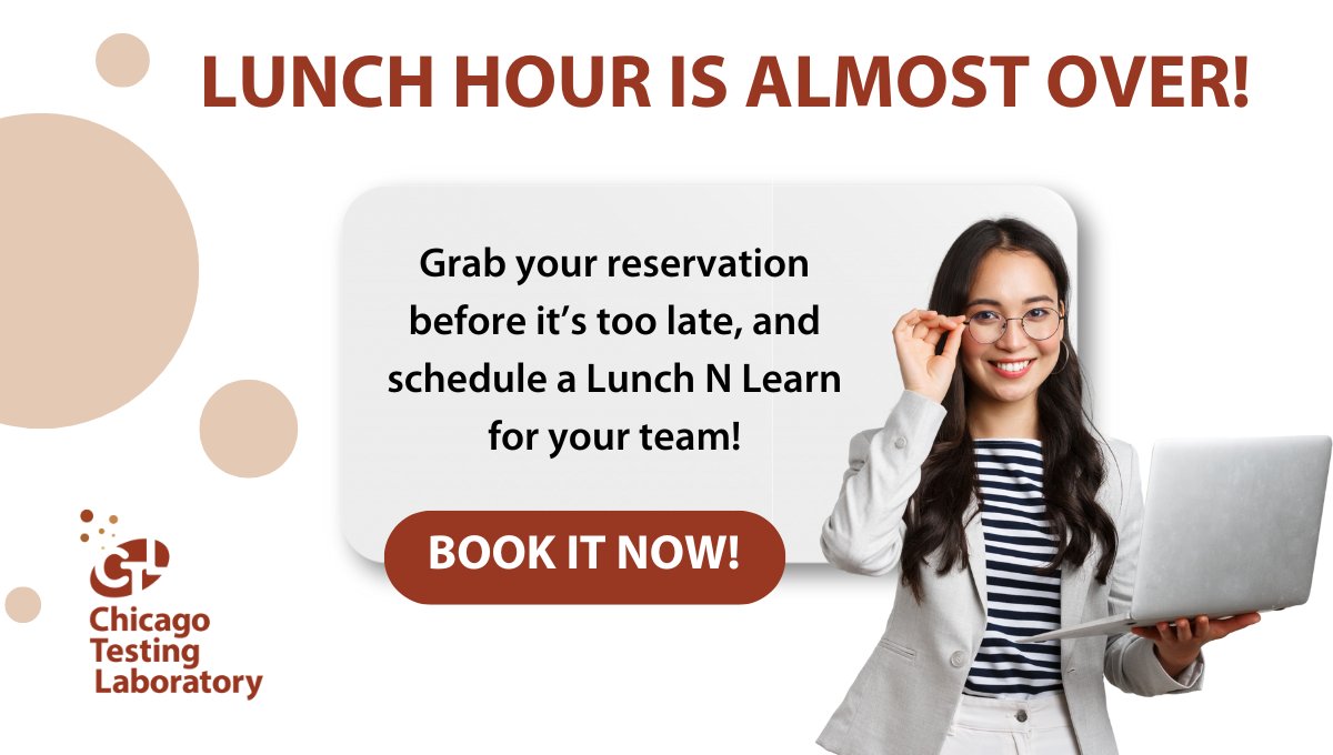 Our Lunch N Learn schedule is just about full, but we have room for one or two more presentations before the season goes into full swing.

Start here!
bit.ly/3DTwQvn

#LunchNLearn #ProfessionalDevelopment #RoadConstruction #ChicagoTestingLab