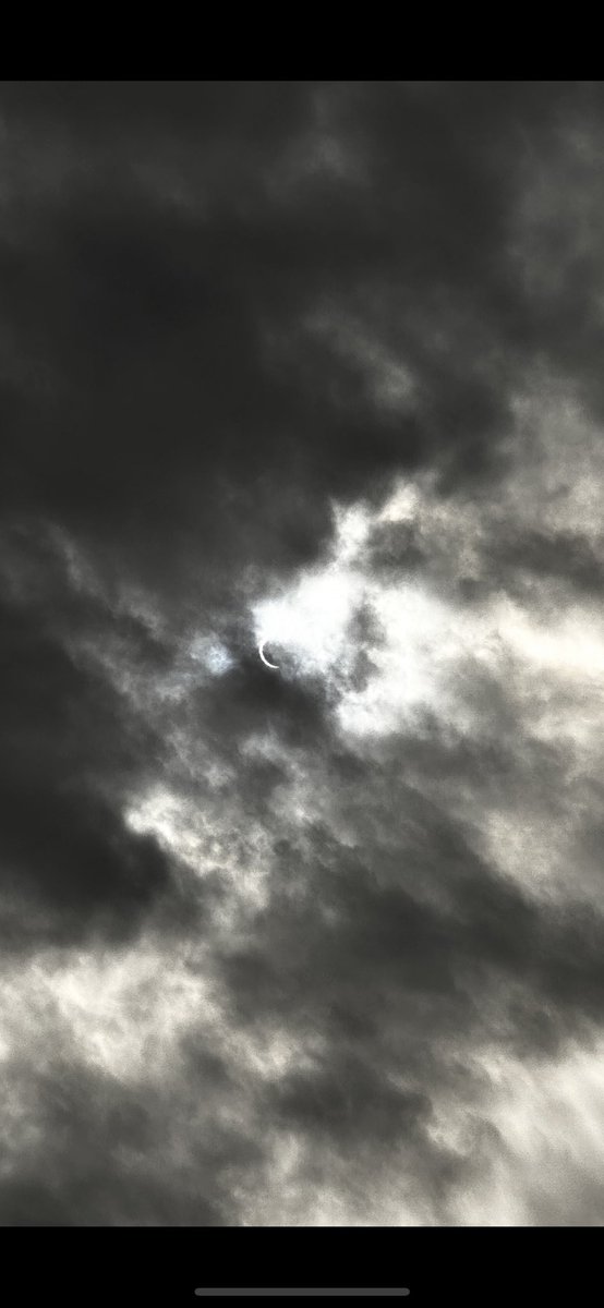 crescent sun through the clouds @ 1524