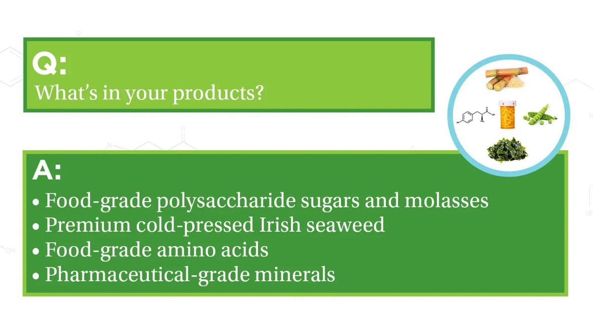 FoliarPak's tweet photo. What ingredients are in Foliar-Pak products?
✅ Food-grade polysaccharide sugars and molasses
✅ Premium cold-pressed Irish seaweed
✅ Food-grade amino acids
✅ Pharmaceutical-grade minerals
Learn more: https://t.co/HHbXjQQGwT. #FoliarFAQ https://t.co/eHKCyNlZ5U