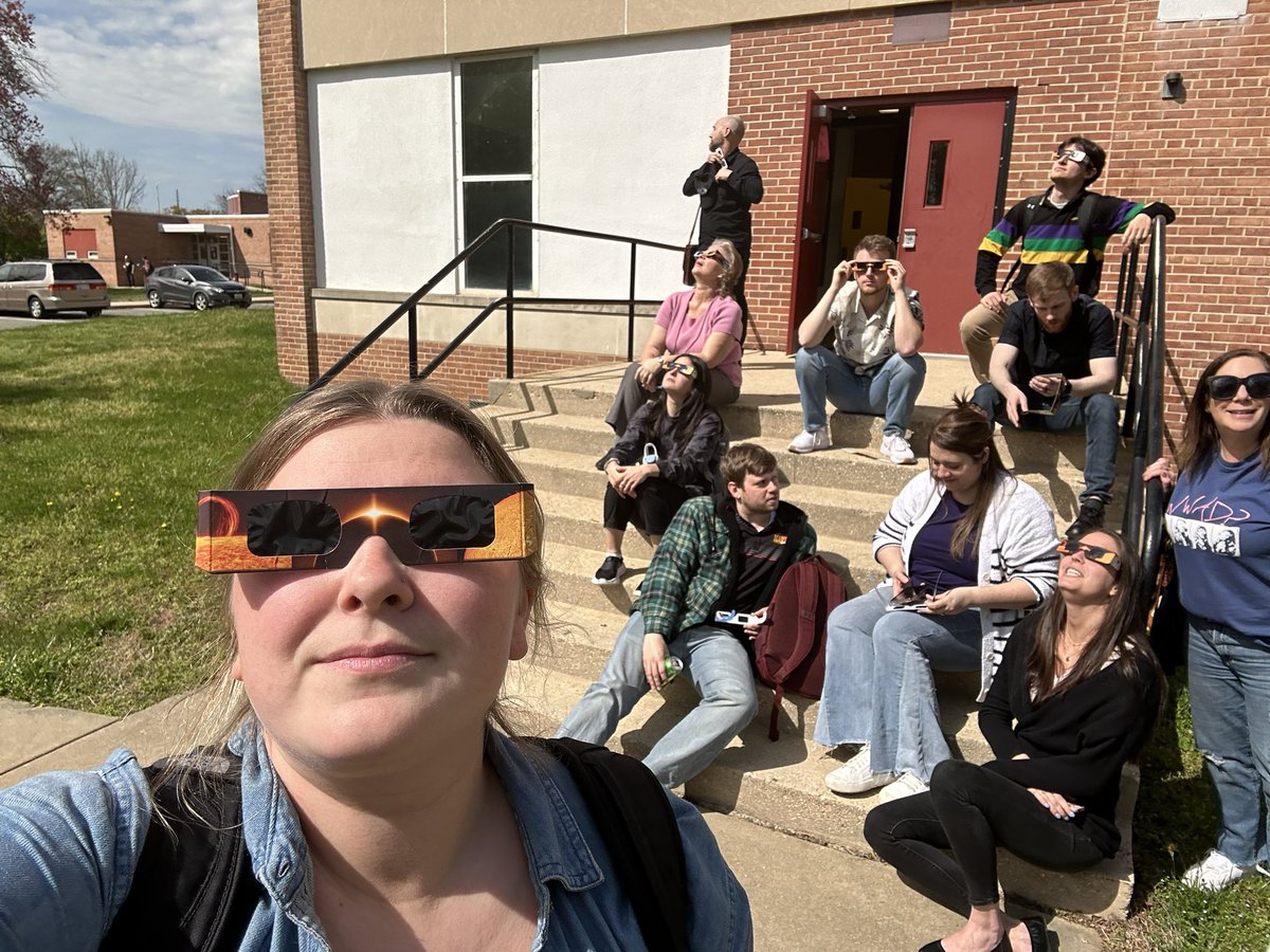 Watching the solar eclipse is best with the science department