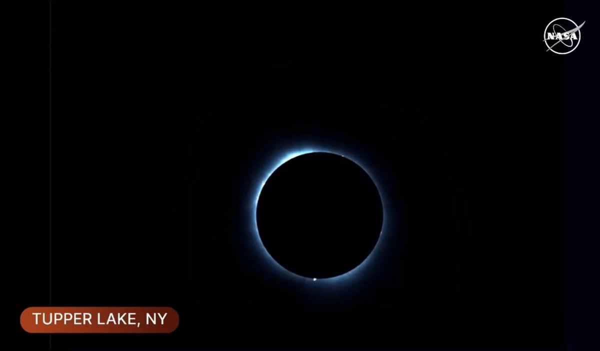 Totality is here in #TupperLake, #NewYork now. If you’re in the city, make sure to enjoy the moment of the #SolarEclipse.
#NYwx #SolarEclipse2024 #Eclipse #Eclipse2024