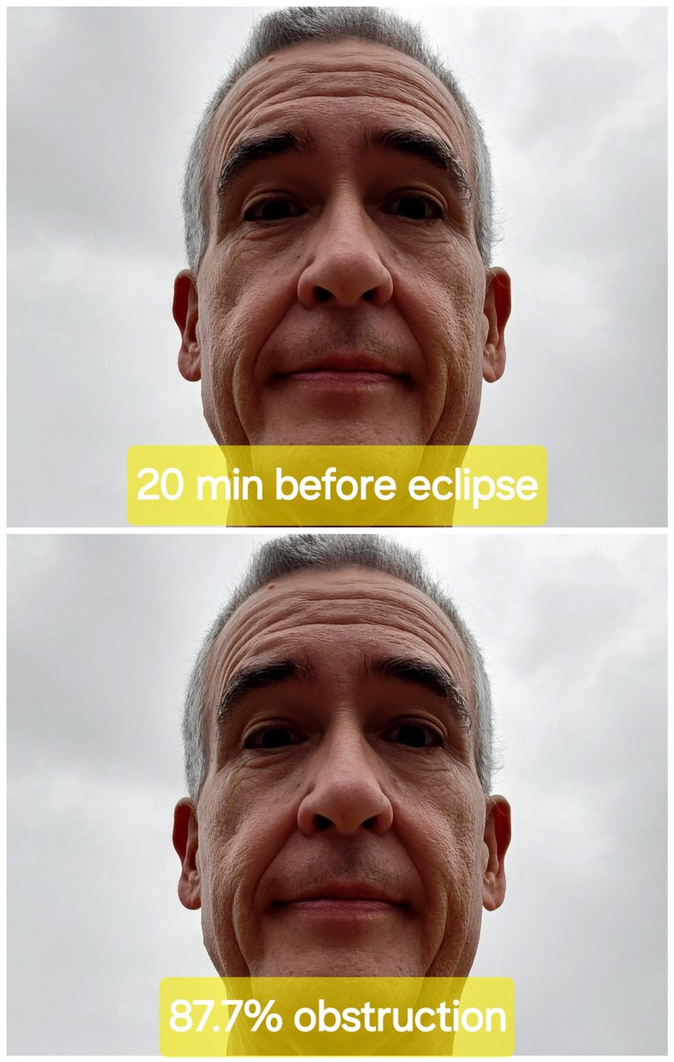 What an exciting day in #BatonRouge! Just look at the stunning before and after pics I took of the #eclipse.
#Eclipse2024