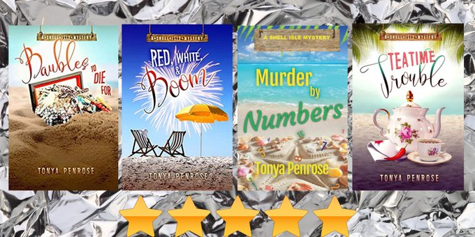 Get your cozy mystery fix here with these 5-STAR reads!!!!!

Baubles rxe.me/1946063797
Boom rxe.me/195257921X
Numbers mybook.to/MURDERBYNUMBERS
Teatime allauthor.com/book/81018/

#romcom #cozymystery #WritingCommunity