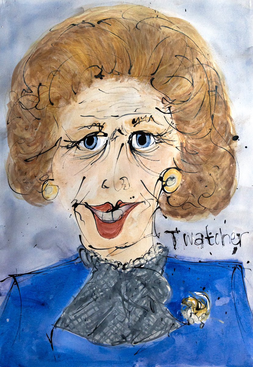 Twatcher (2024) jazamin.co.uk/illustrated-pr… #toriesout #gtto #maggiesinthemud #fuckthetories #getthetoriesout #milksnatcher #twatcher #margaretthatcher #maggiesstilldead #politics #britain #stillhatethatcher #maggiethatchermilksnatcher #illustration #editorialcartoon #illustration