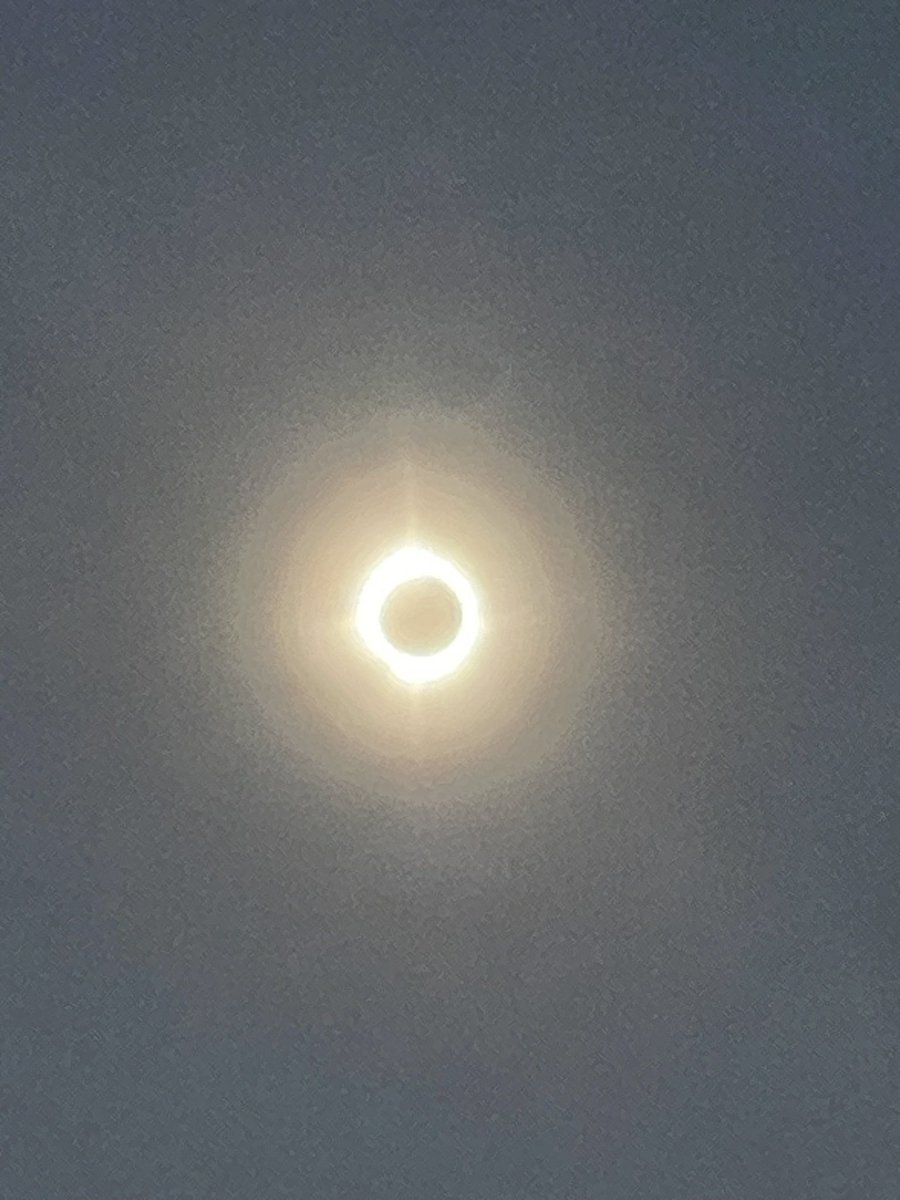 The totality was insane!! (This picture doesn’t do it justice)