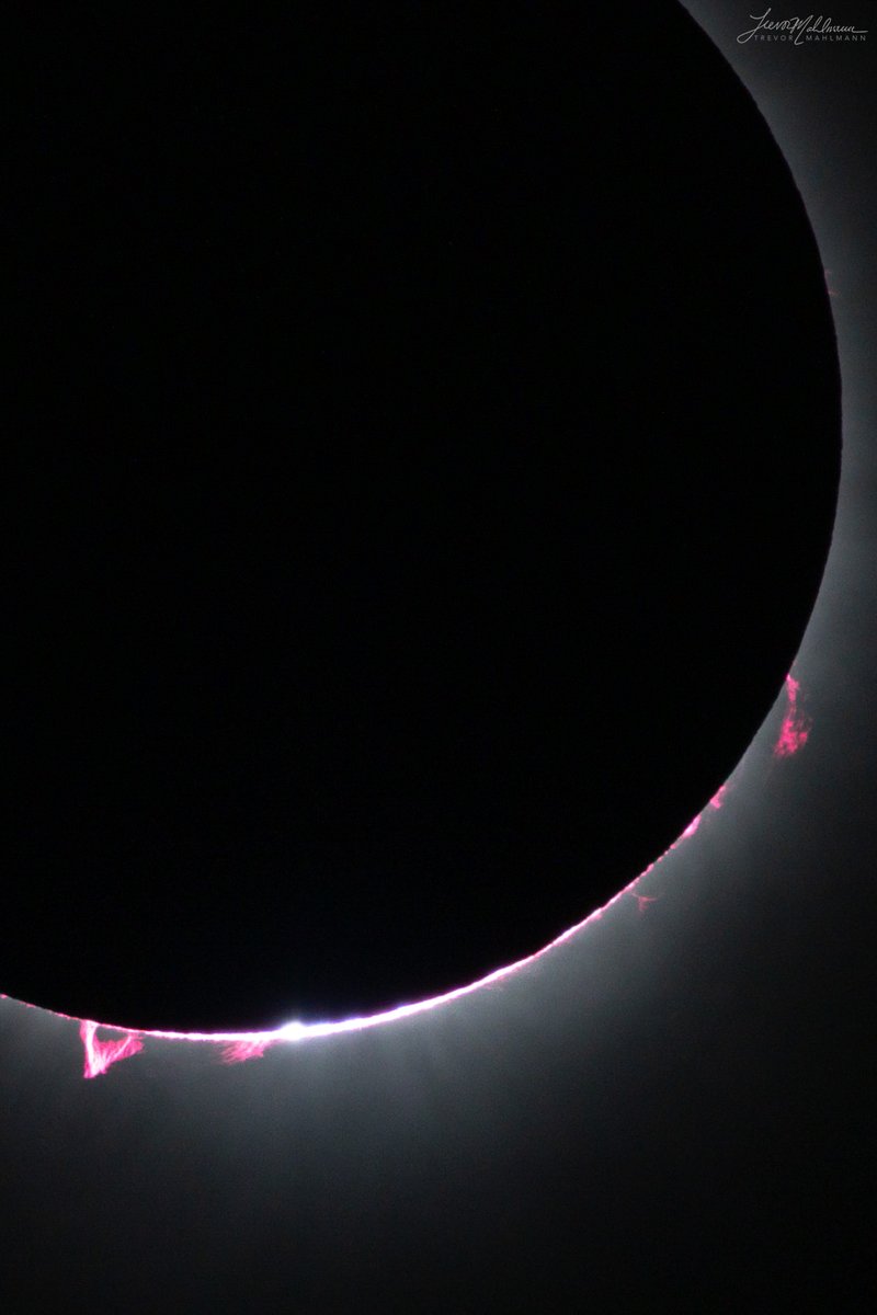 Holy moly, captured so many solar prominences today during the eclipse!