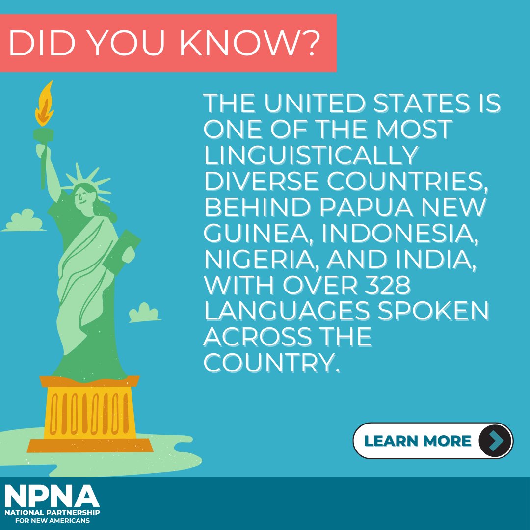 The U.S. is one of the most linguistically diverse countries, with over 328 languages spoken across the country! If you’re from the US, drop a comment below and let us know which languages you know. #LanguageAccessMonth #Inclusion