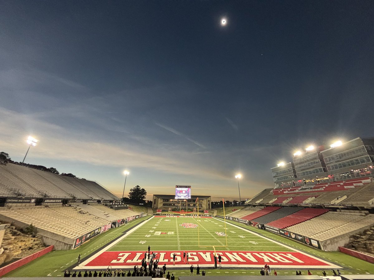 2024 Solar Eclipse at Centennial Bank Stadium