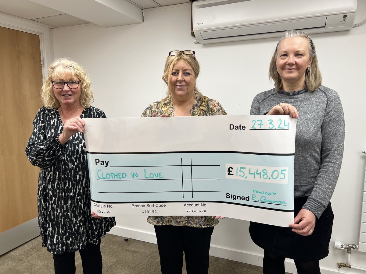 Renfrewshire’s Provost Lorraine Cameron raised £15,448.05 for local group Clothed in Love in 2023. Provost, Cllr Lorraine Cameron pledged to support Clothed in Love as one of four charities she will support during her term as Provost of Renfrewshire. Clothed in Love was launched…