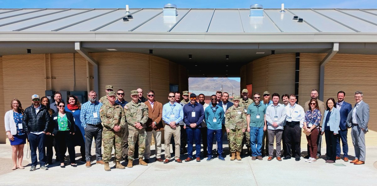 ERDC in collaboration with the @ArmyMateriel recently hosted the Additive Construction: DoD Path to Adoption workshop at @FortBlissTexas to initiate the integration of additive construction technology into the MilCon and DoD construction process.