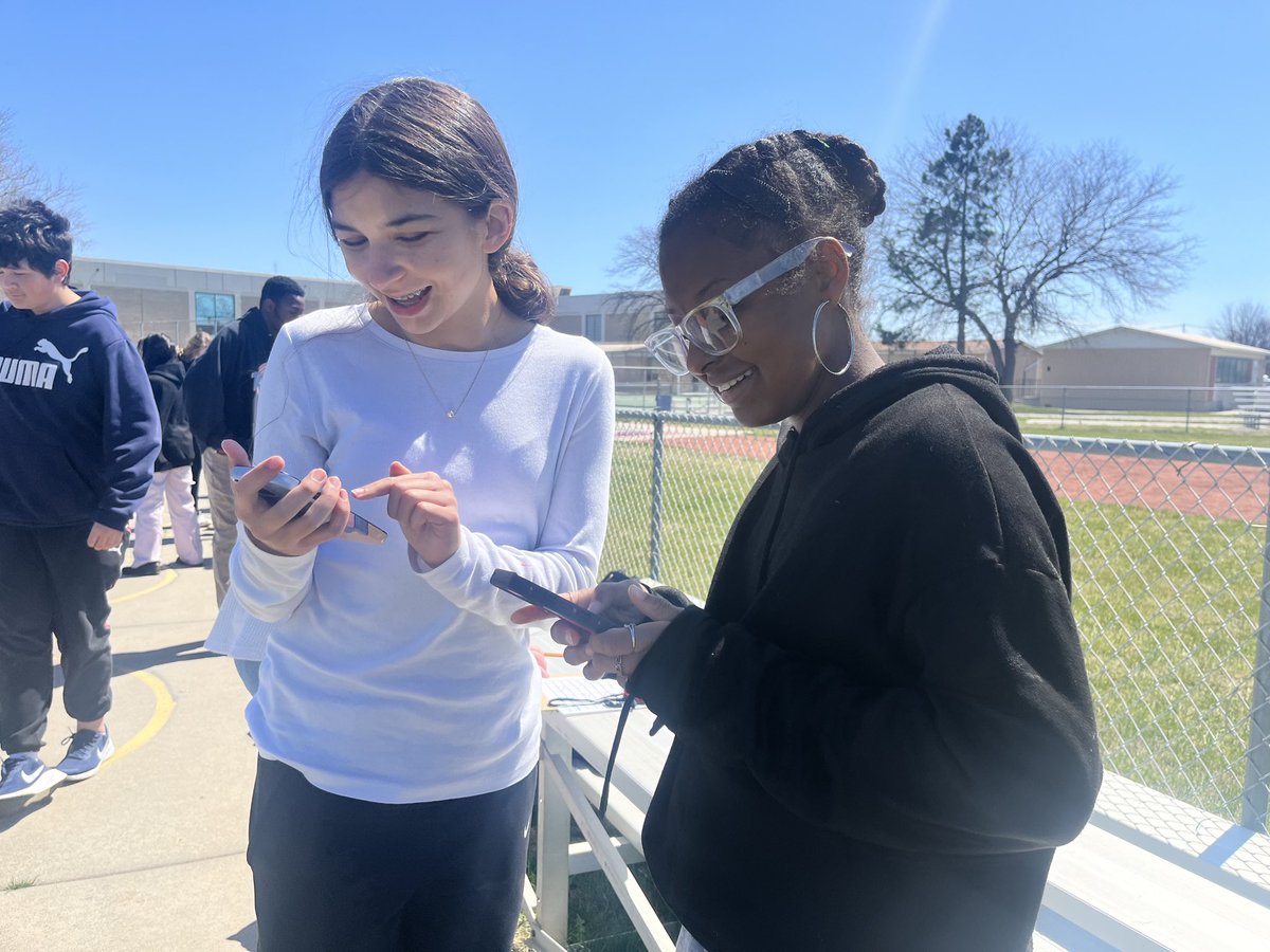 .@OPS_Burke students collected data for @NASA during the eclipse today!