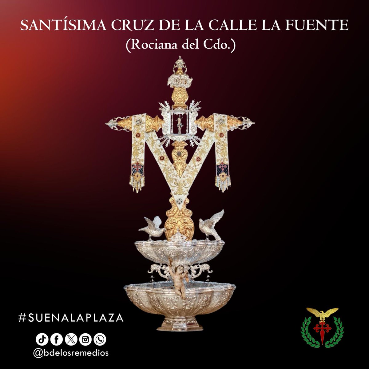 bdelosremedios's tweet photo. 📣NUEVO ACOMPAÑAMIENTO📣
Anunciamos que el próximo 1 de Junio tendremos el placer de ofrecer nuestros sones en las Fiestas en Honor a la Santísima Cruz de la Calle La Fuente.
#SuenaLaPlaza #TDSCofrade #TDSActualidad #Ccytt #Aljarafe #CastillejaDeLaCuesta #Sevilla https://t.co/ZybZJECYj1