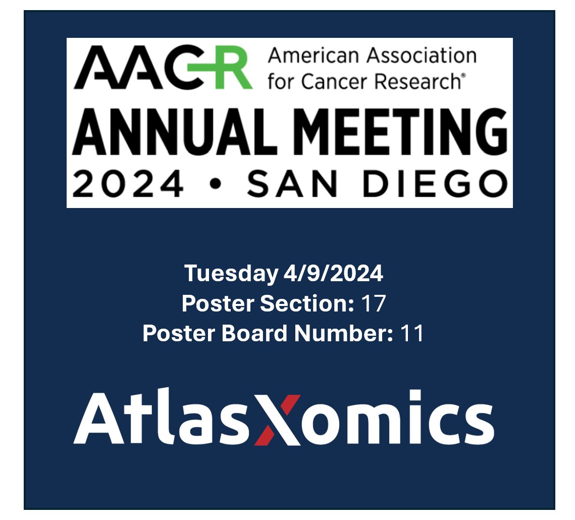 Join us at AACR as we present our latest work in spatial epigenomics. Our poster session will offer insights into our recent research. Looking forward to engaging with fellow researchers and enthusiasts in the field.

#AACR2024 #Epigenomics #CancerResearch