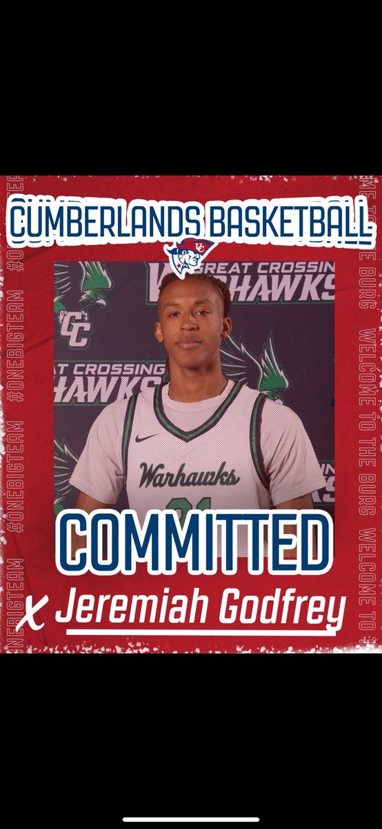 I would like to announce that I am committed to play basketball 🏀 and further my education at The University of the Cumberlands! I would like to thank <a href="/MattD_42/">Matt Daniel</a> and <a href="/BuzzBucket3/">Kyle Bush</a> for the opportunity! I would also like to thank all of my coaches, family, and friends who have