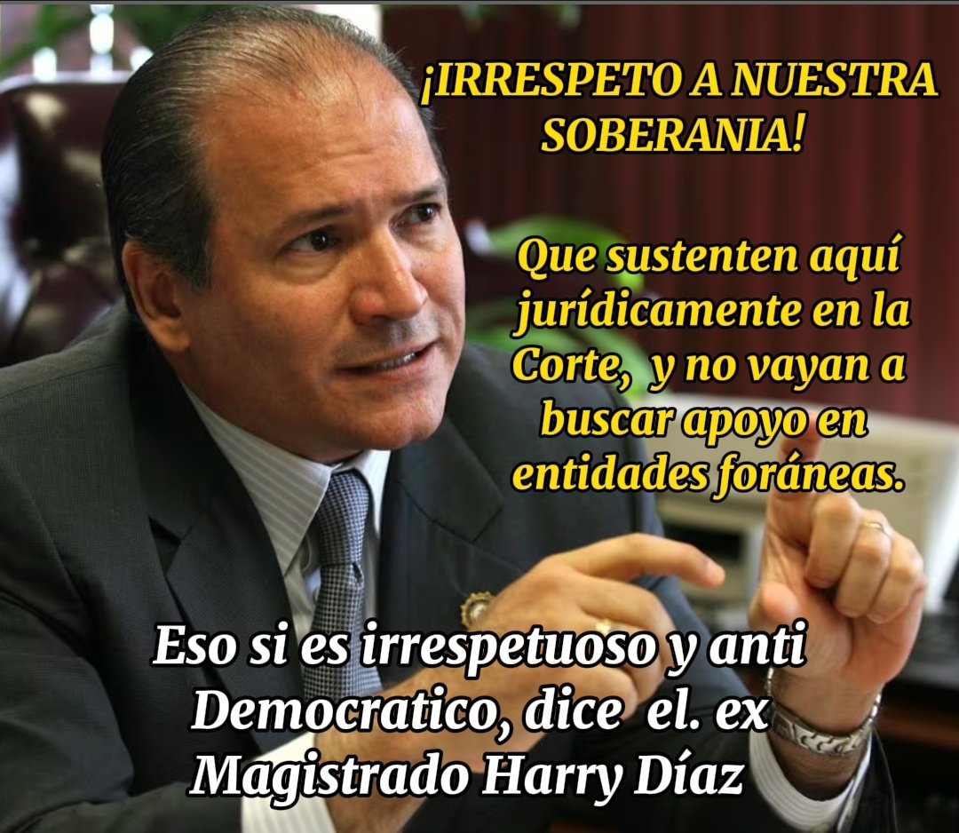 El ex magistrado Harry Díaz, conminó a los abogados que enviaron carta a la OEA, en defensa del candidato José Raúl Mulino, a que sustenten en suelo patrio, y no ante entidades externas.