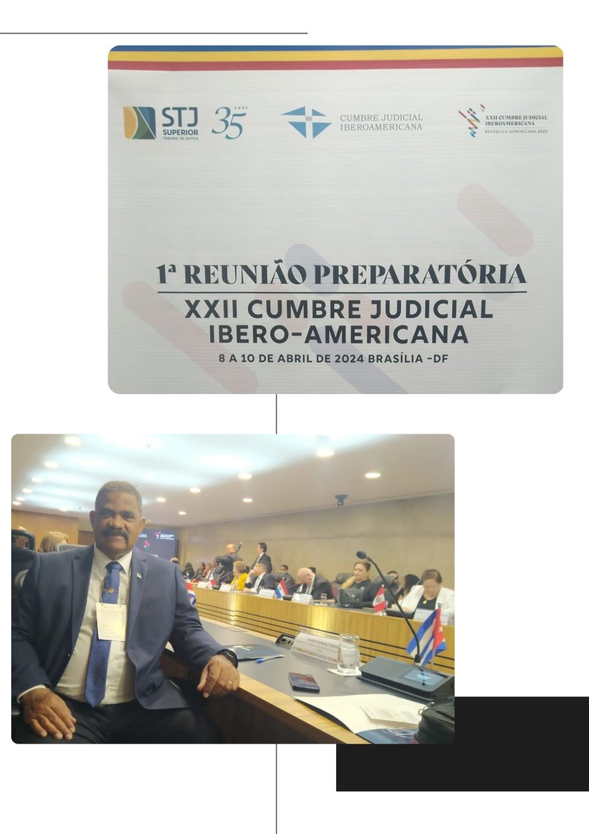 Estamos en #Brasil, en Brasilia, su capital, en visita de trabajo y, a la vez, para participar en la primera reunión preparatoria de la XXII Cumbre Judicial Iberoamericana. ¡¡¡Se fortalecen los lazos de intercambio y cooperación entre nuestros poderes y sistemas judiciales!!!