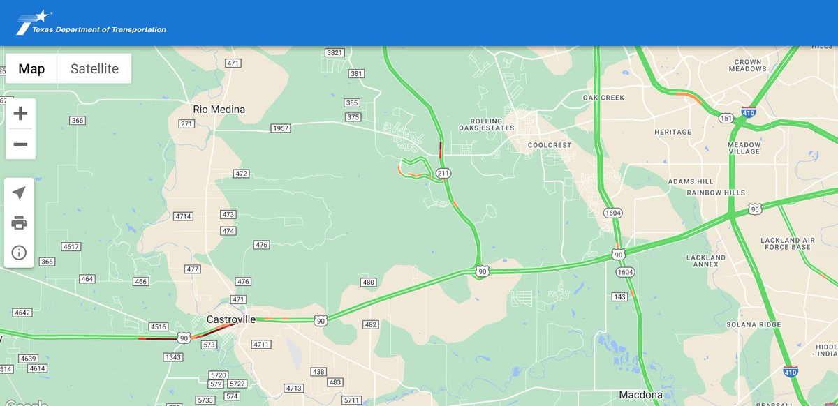 TxDOTSanAntonio's tweet image. 🚨TRAFFIC UPDATE🚨 4/8/24 2:37 PM - Congestion on I-10, US 90, US 281, SH 16, SH 211. Delay your return trip, if possible. Don&apos;t forget to be calm and courteous on the road. Check DriveTexas.org for real-time traffic conditions. #Eclipse24 #TxEclipse24