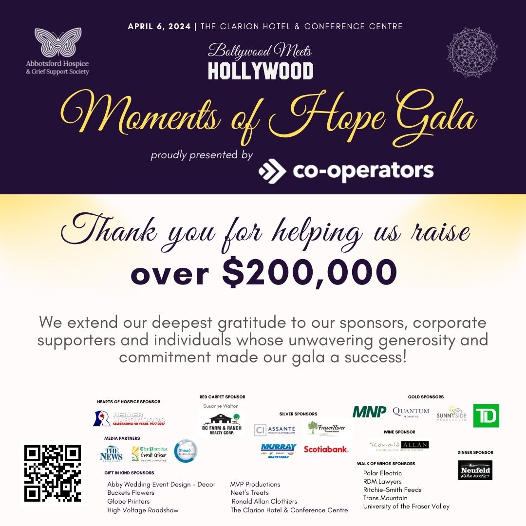 We are buzzing with excitement and gratitude after our gala! Thank you to our volunteers, attendees, supporters, staff, sponsors, and community for helping us raise over $200,000! 
#momentsofhopegala2024 #momentsofhope #Abbyhospice