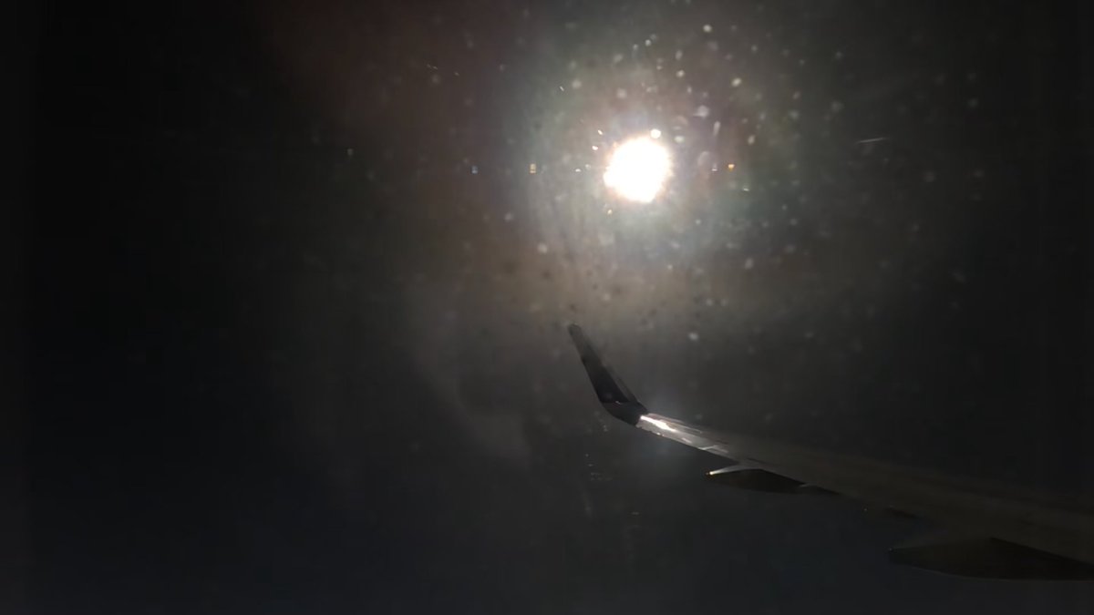 Grab from my GoPro on Delta flight 1010-- two turns in totality so each side could see the eclipse. A once in a lifetime experience!