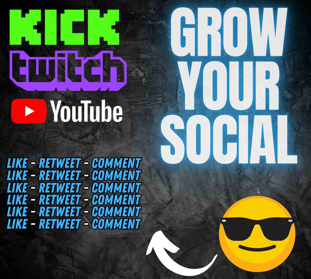 taylor_martin07's tweet photo. ATTENTION ALL STREAMERS

DROP ALL LINKS BELOW👇🏼
Kick💚
Twitch💜
YouTube❤️
Support all and much love
#Kick
#twitch
#KickStreamer
#smallstreamers
#SmallStreamersConnect
#SupportSmallStreamers
#rt
@SurvivalPiraten
@BlazedRTs
@sme_rt
@rtsmallstreams
@SupStreamers
@promo_streams https://t.co/9u0Z3dRqJa