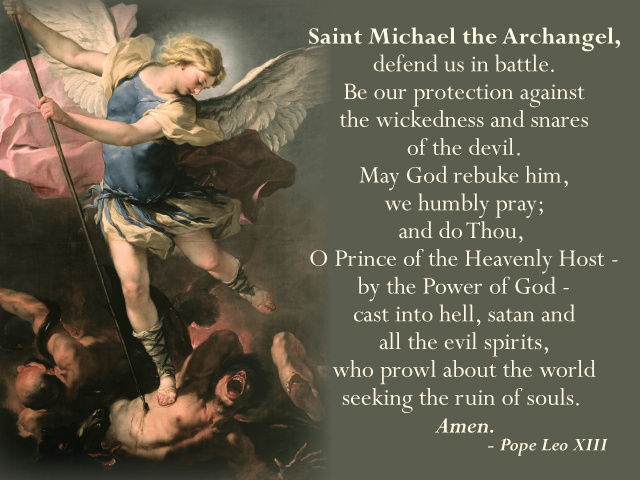 Monday’s prayer to St. Michael the Archangel #CatholicTwitter #Pray #Faith