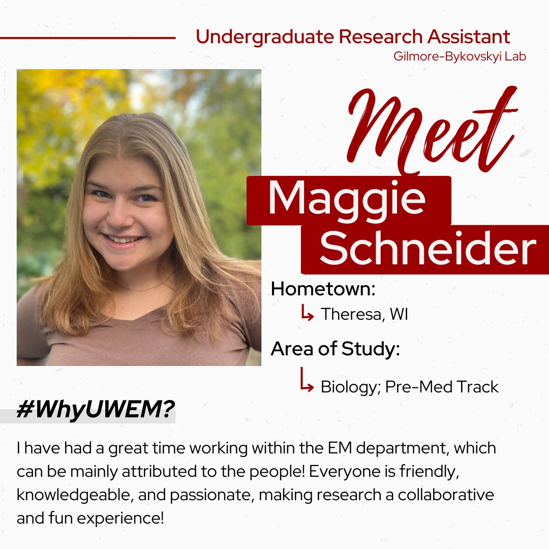 Maggie is a junior with plans to attend medical school. Maggie supports the @GilmoreLabUW Lucidity Study, assessing possible antecedents and semantic content of speech. Outside of the lab and her studies, Maggie works as an EMT and volunteers.