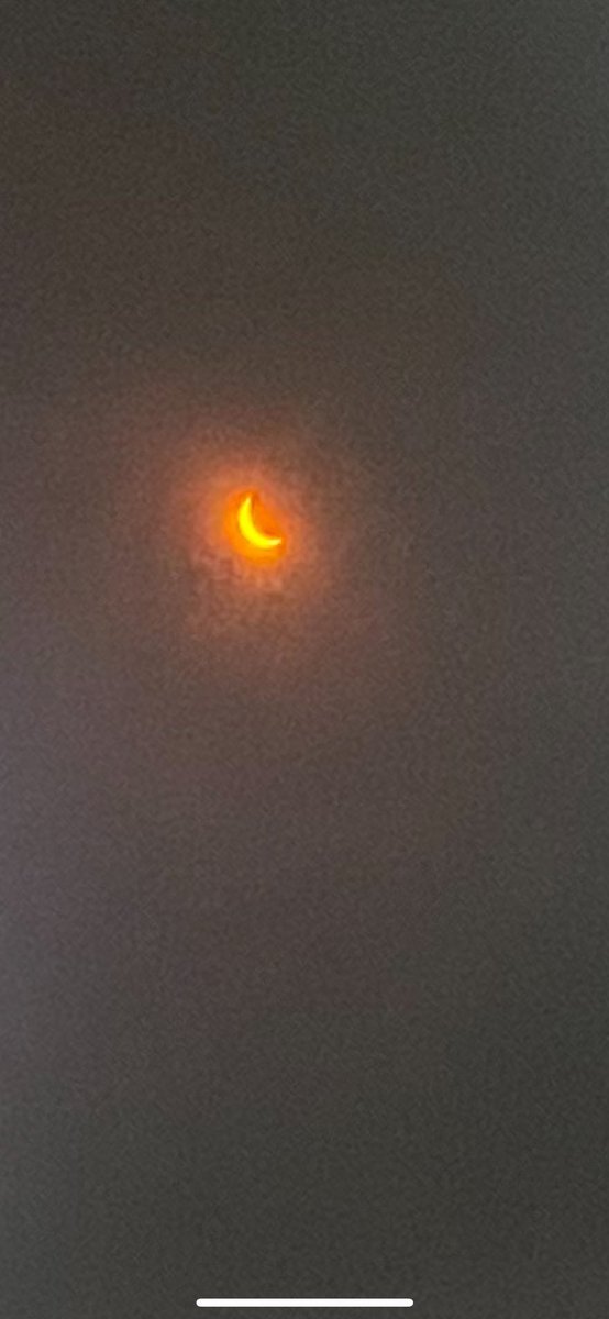 Eclipse as seen from Staten Island at 3:29 pm today
#StatenIsland