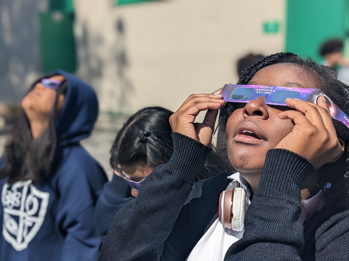 Awestruck at today's partial solar eclipse. Our students will be in their thirties the next time this occurs. #solareclipse #LAUSD #STEM #playavista #playadelrey #westchester #eclipse