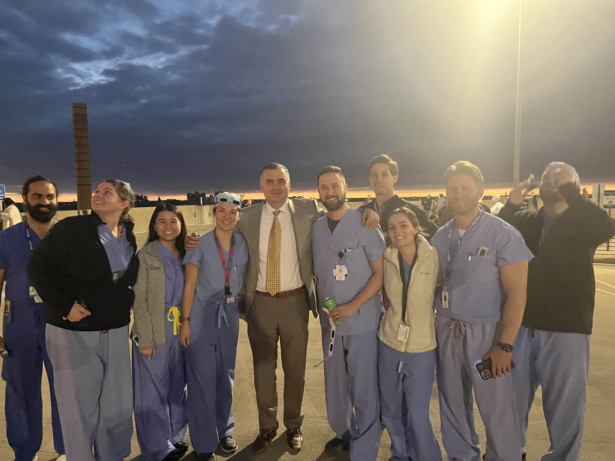 Solar eclipse with our surgery residents ⁦@Jacobs_Med_UB⁩ ⁦@UBSurgery⁩ ⁦@UABSurgery⁩ ⁦@UMichSurgery⁩