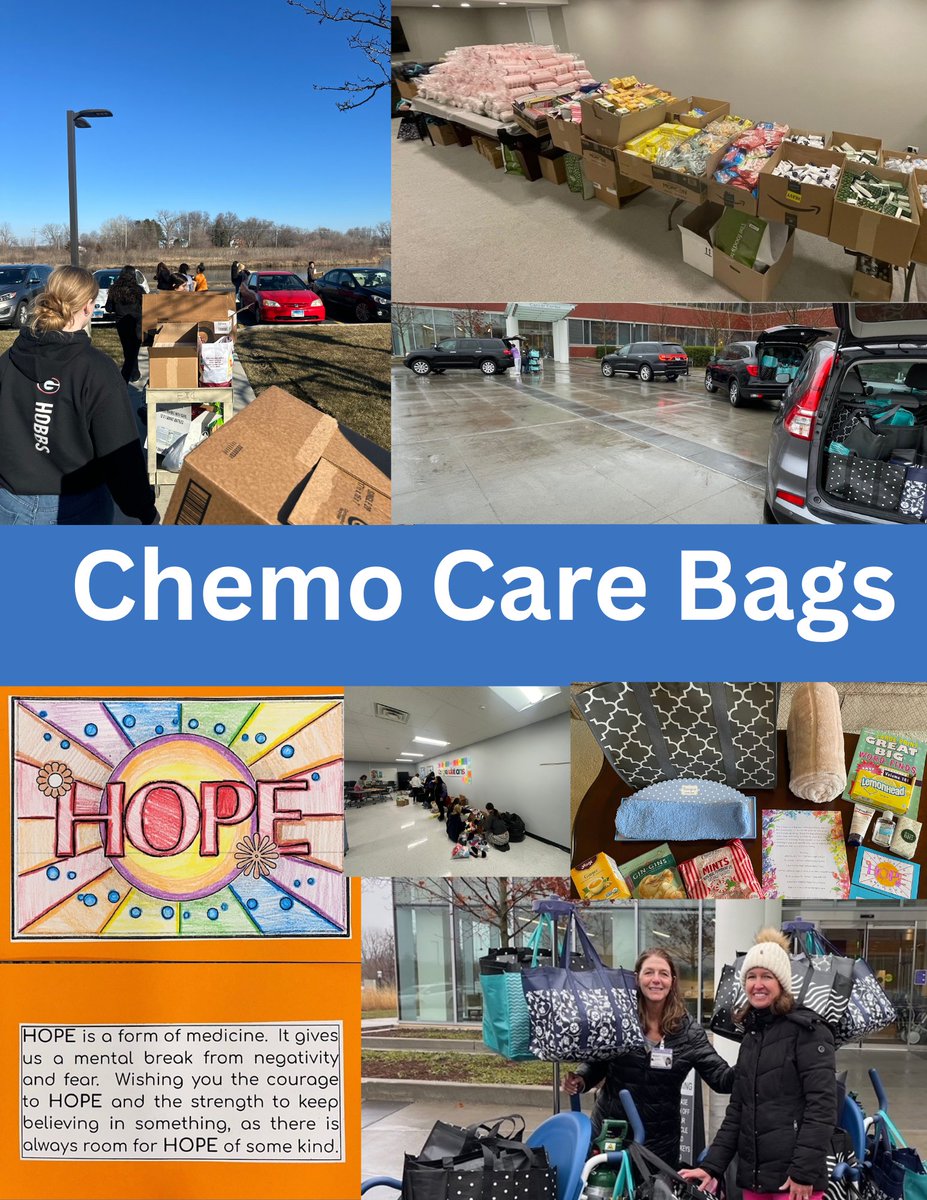338 Chemo care bags have arrived at Northwestern Lake Forest Hospital Breast Cancer Center. The bags provide support for people going through this challenging procedure. Thank you, everyone, for giving donations and making this possible.