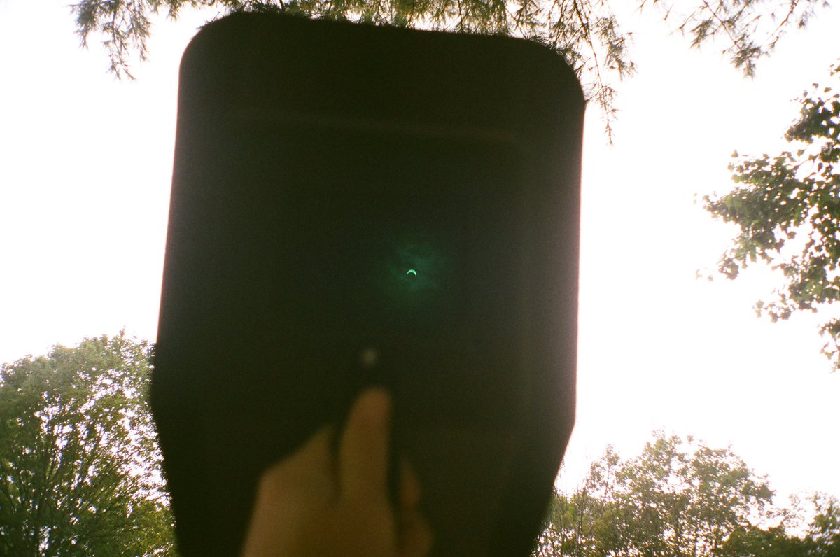 Some photos from the 2017 solar eclipse. We were in the woods in upstate New York writing Living Proof and looked at the sun through a neighbors welding mask ☀️