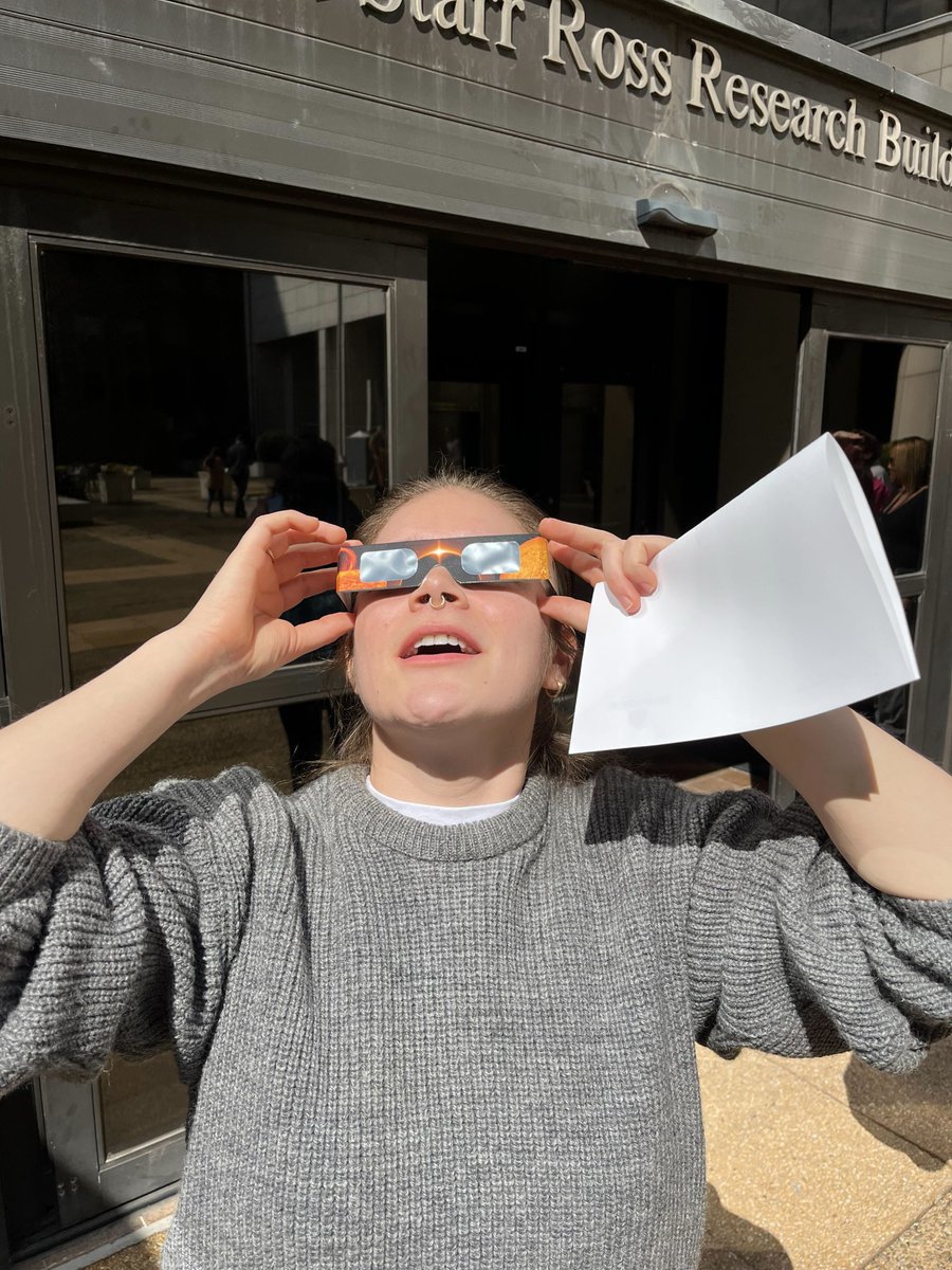 TheCullenLab's tweet image. Taking a break from NCM preparations to peek at the eclipse! #Eclipse2024