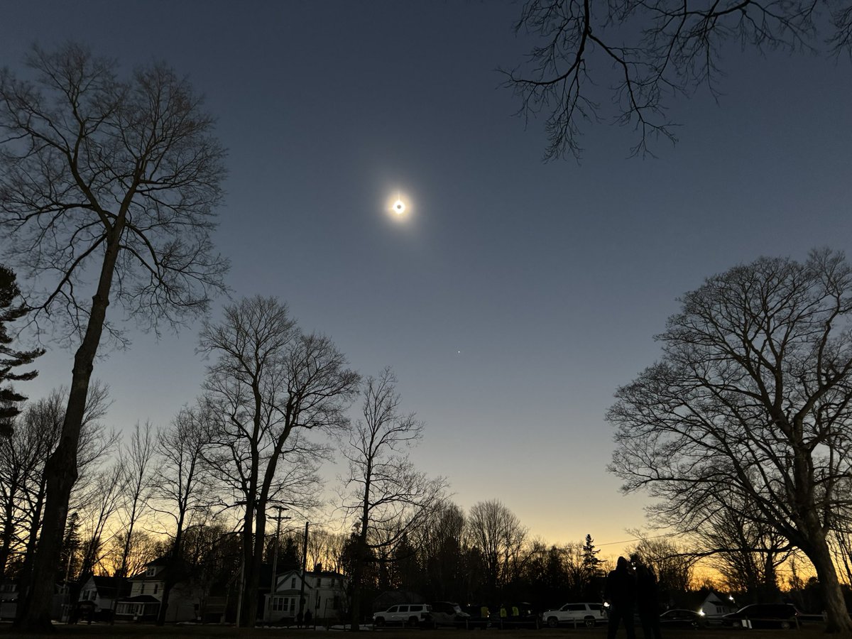 Houlton, Maine, last place in the U.S. to see #SolarEclipse2024 !