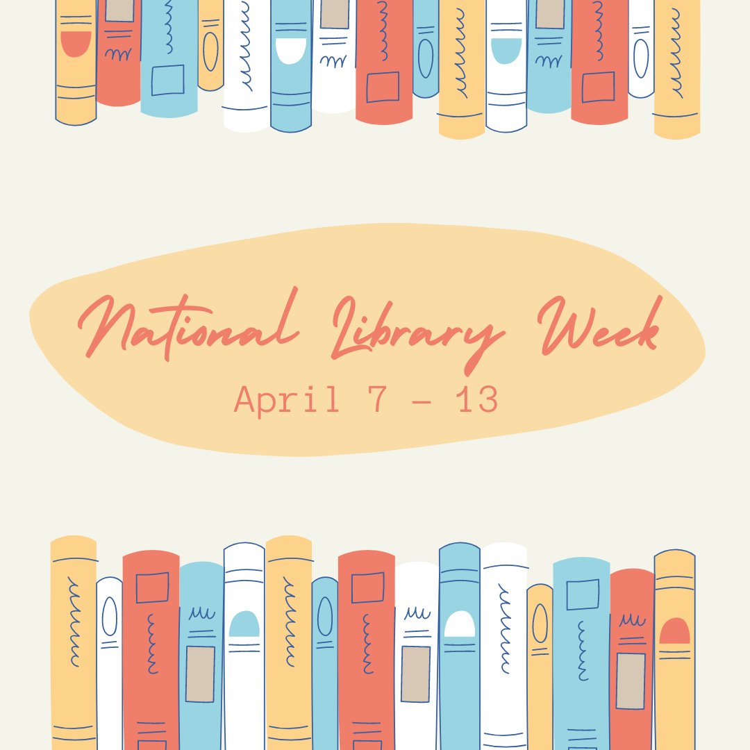 Happy National Library Week! The importance of libraries to their communities cannot be overstated. They not only provide access to books of learning, religion, or entertainment, but also are valued community spaces. Show your local library some love this week! 📚