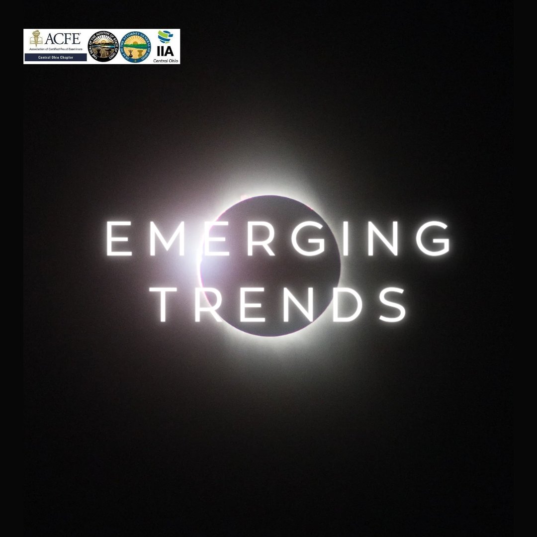 Columbus is in the path of totality for the Emerging Trends in Fraud Investigation & Prevention Conference in May 😉 and if you can't make it to Columbus, we offer a virtual option! Don't delay, register here: web.cvent.com/event/72b78d82… #acfe #emergingtrendsconference #solareclipse