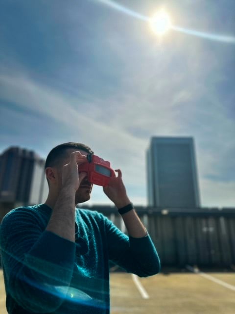 The GRP team enjoyed catching the solar eclipse just now. Though we saw the event through safe eclipse glasses, we also took GRP’s brand new view master to experience more exciting sights around #GreaterRichmond. #GiveRichmondAnotherLook: bit.ly/49vhATt