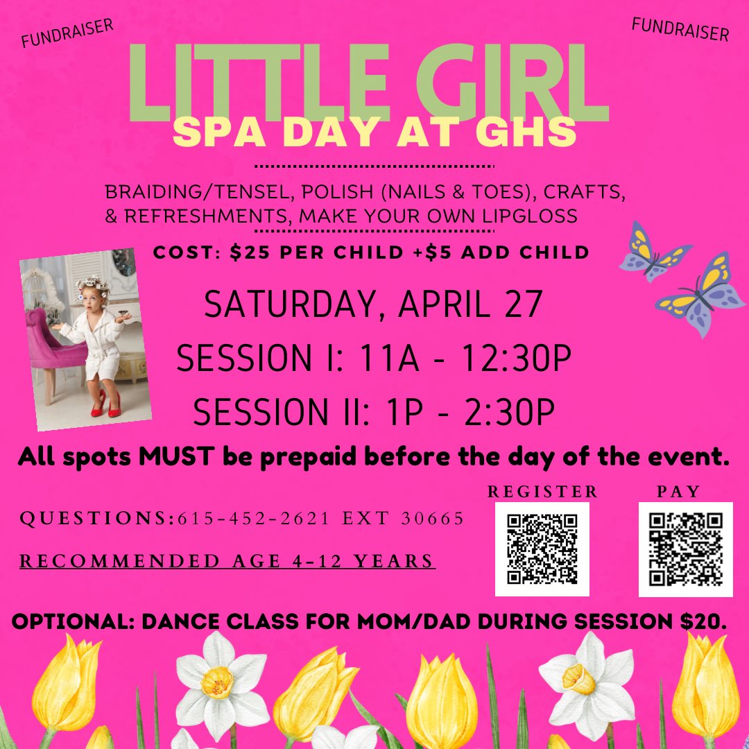 If you have a 4-12 year old sister, daughter, niece, granddaughter, or little sister….share with others that might. Great event for our Cosmetology program! #GWP