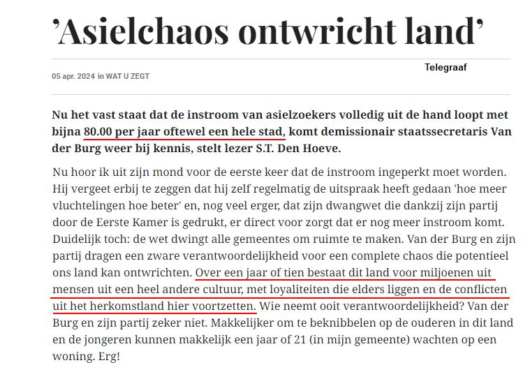 De @VVD is al jaren bewust bezig met het ontwrichten van de Nederlandse samenleving door middel van massa-immigratie. @geertwilderspvv @DilanYesilgoz @lientje1967 @PieterOmtzigt @ericvanderburg @rubenbrekelmans