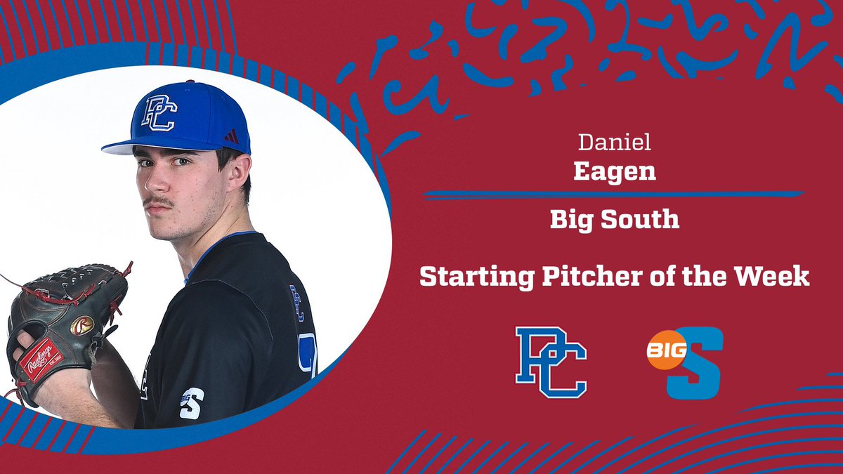 Dragoo and Eagen Double Dip as Big South Player and Pitcher of the Week!! 📰 - shorturl.at/vHQ01 #GoBlueHose