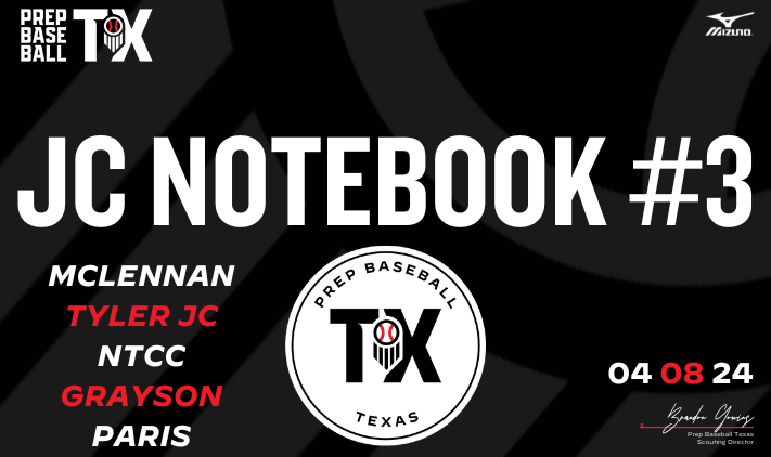 𝐏𝐫𝐞𝐩 𝐁𝐚𝐬𝐞𝐛𝐚𝐥𝐥 𝐓𝐗 𝐉𝐔𝐂𝐎 𝐍𝐨𝐭𝐞𝐛𝐨𝐨𝐤 #𝟑 📝 Scout notes and video from Scouting Directors, Brandon Gowins and Max Semler. Featuring 15 prospects seen recently. @PBR_JUCO | @DSeifertD1PBR @PBRGowins | @AndySrokaPBR Scout Notes & 🎥: loom.ly/keG09f0