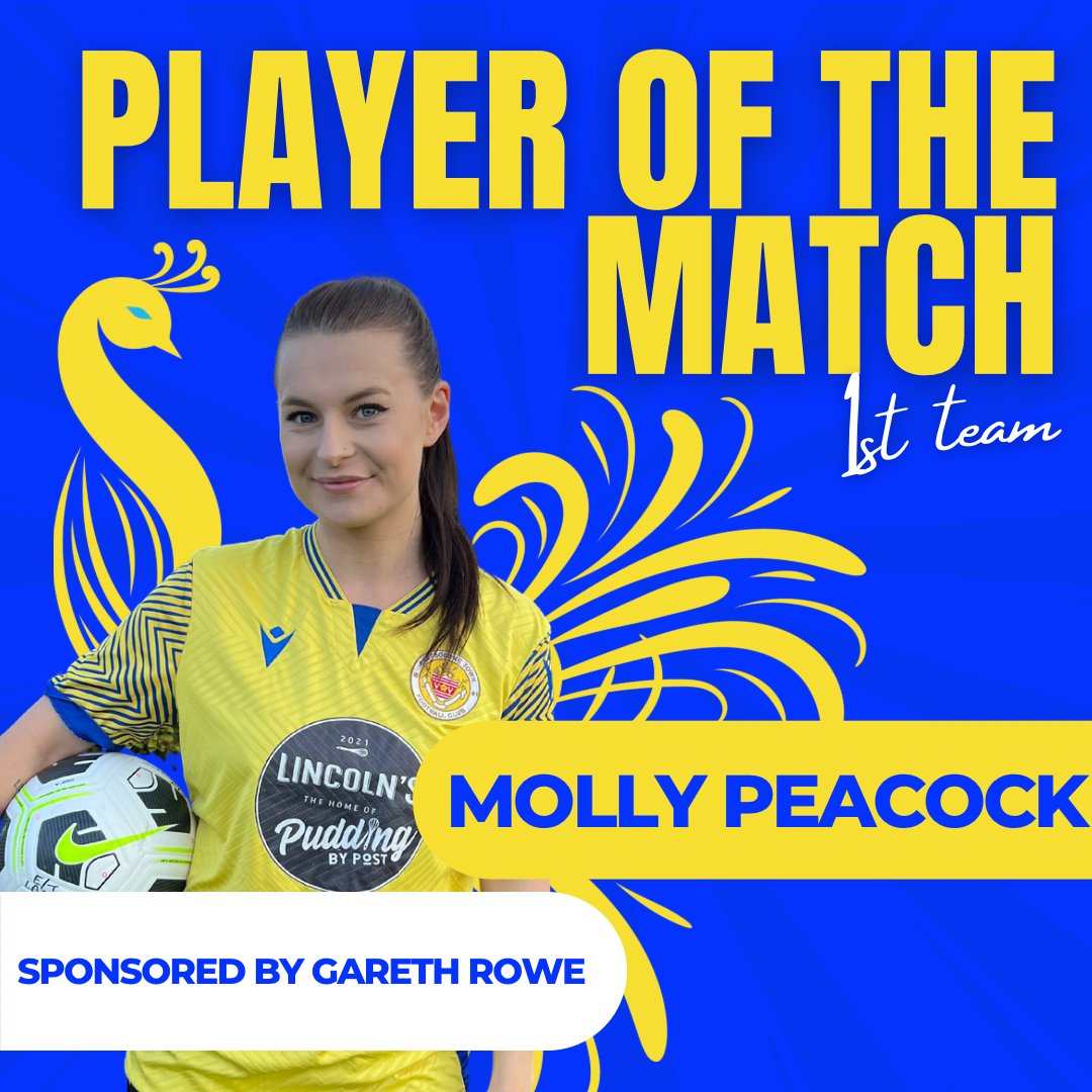 POTM — Molly Peacock 🎉✨ Pocket rocket Molly was a constant voice and presence in centre mid against Shoreham.

Sponsored by Gareth Rowe.