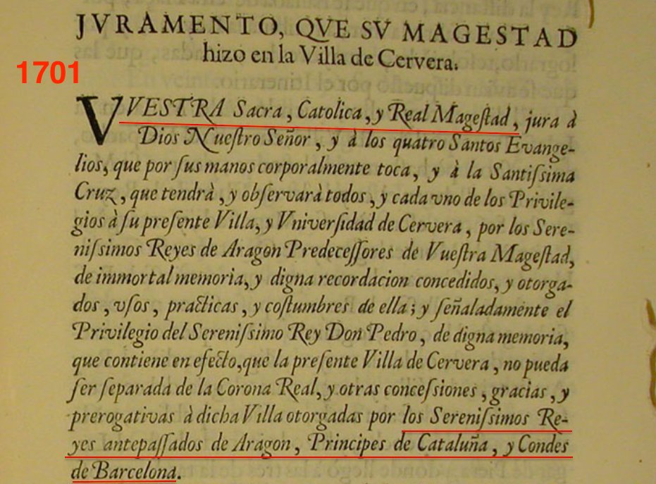Els reis d'Aragó gastaven el títol de príncep de Catalunya en documents oficials com eren les actes parlamentaries, el juraments de la legalitat i les actes judicials.