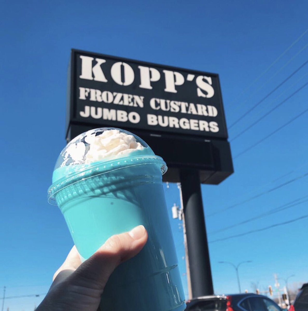 Did you miss out on seeing the Solar Eclipse today?? Don’t worry - you can still enjoy a Blue Moon until the end of April! 😆😉🩵🌙 

#KOPPS #KoppsFrozenCustard #SolarEclipse #BlueMoon #BlueMoonShake #AprilShake #ShakeOfTheMonth #KoppsCustard #TreatYourself #Eclipse #Moon #Sun