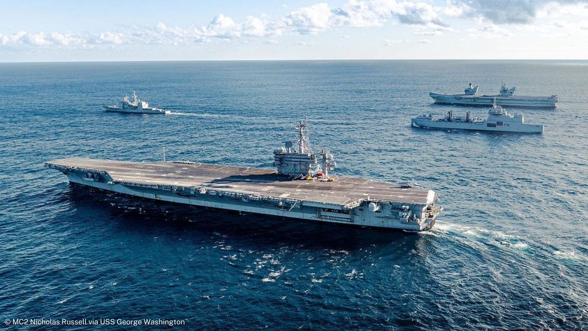 A Southern Seas 2024 vem aí para fortalecer ainda mais a parceria marítima entre 🇺🇸🇧🇷! Porta-aviões @GW_CVN73 será implantado na área de operações do @Southcom e realizará exercícios no mar com forças marítimas do 🇧🇷 e outras nações parceiras. Saiba mais: bit.ly/3vAED1h