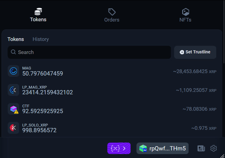 The development of AMM on Magnetiс continues.

✔️ Deposits and withdrawals from the AMM pools with maximum comfort
✔️ Dividing volumes into AMM and DEX in a convenient presentation
✔️ Nice display of LP tokens on your wallet balance

Magnetic is the only place on XRPL where you