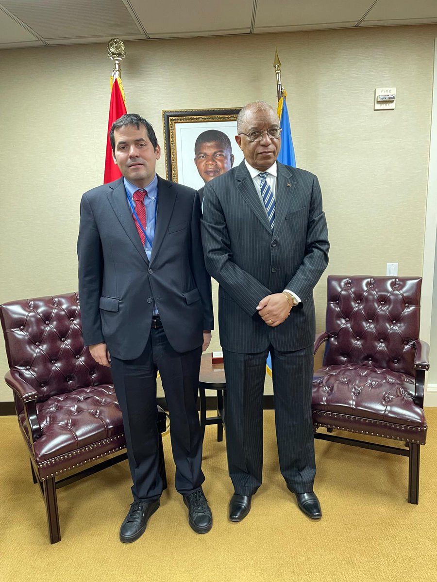Ambassador Stevanović met with H.E. Mr. Francisco José Da Cruz, PR of Angola to the UN. @MissionAngola