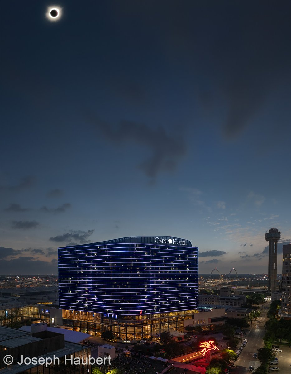 What an experience!! Captured the Solar Eclipse for the Omni Dallas . Hope everyone enjoyed the eclipse!! #dallas #SolarEclipse2024 #dfw #solareclipse #Panorama